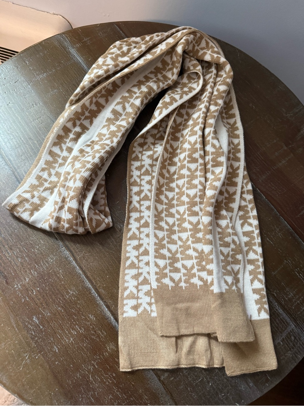 Michael Kors Patterned Knit Scarf